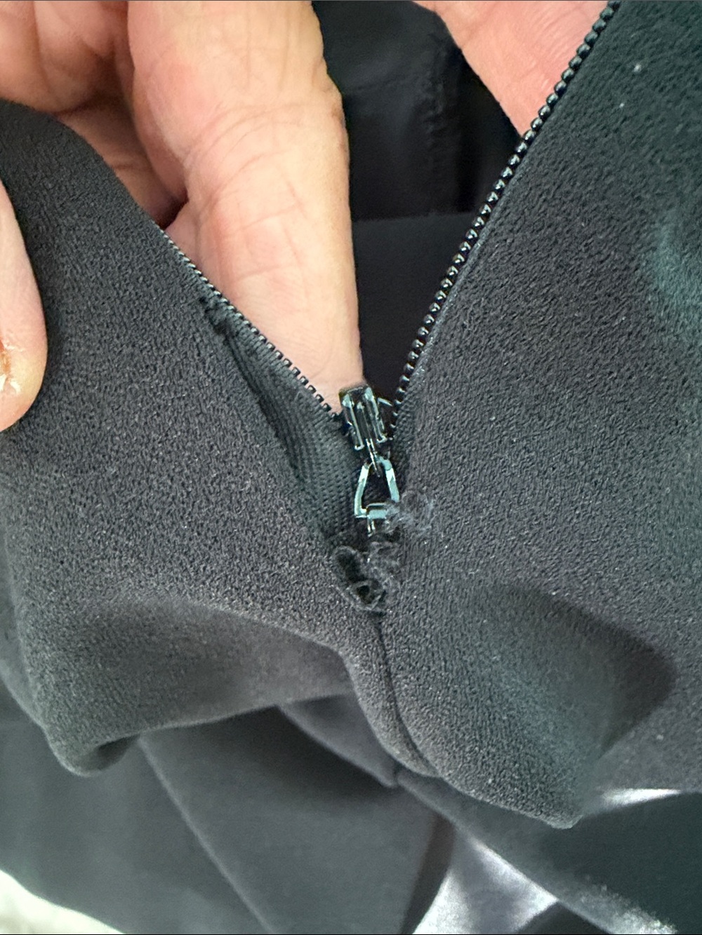 Lulu's Black Sequin-Trim Deep V Formal Gown - Picture 11 of 16